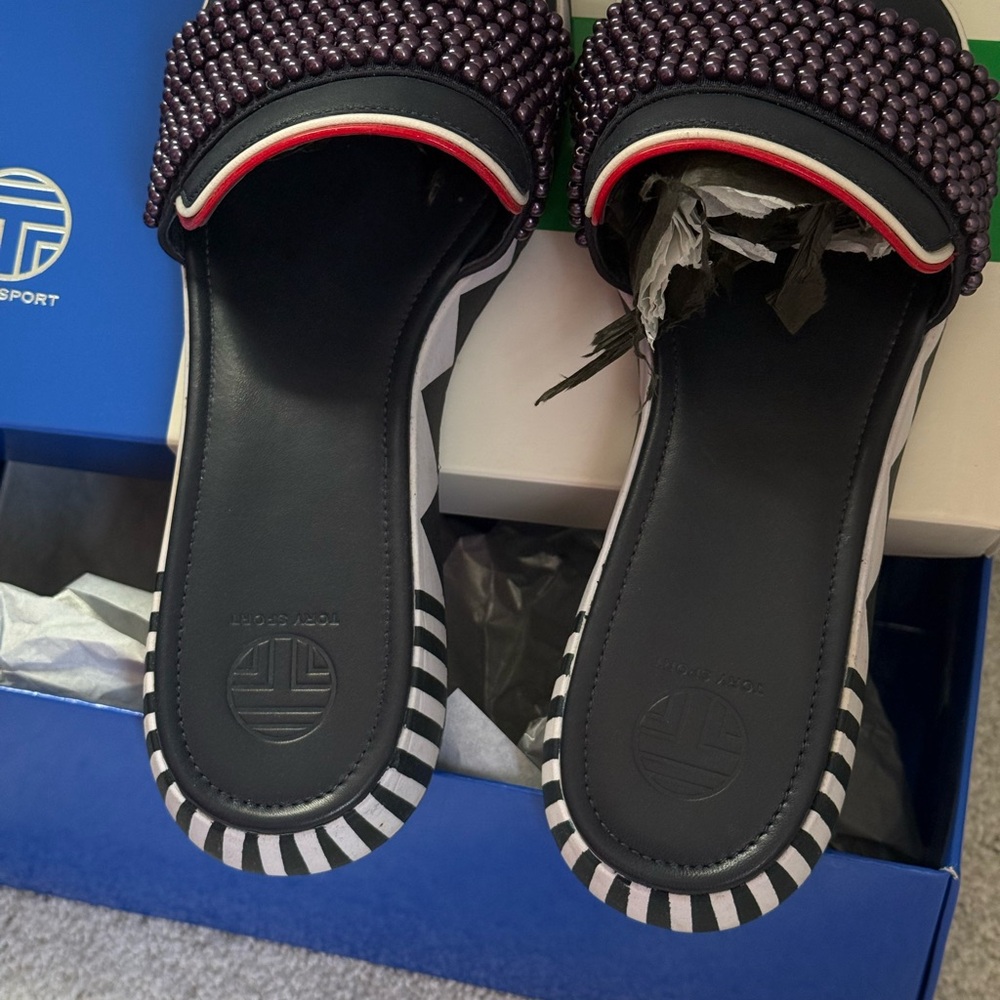 Tory Burch - Pearl Slide Sandals - Tory Sport Collection